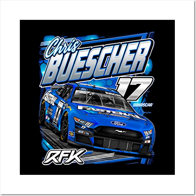 Chris Buescher Car Wall Art by KimonoKaleidoscope